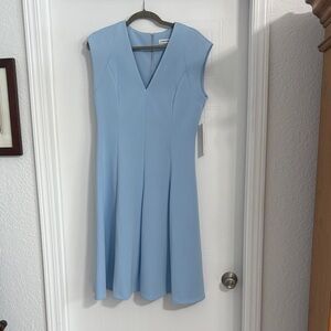 Calvin Klein Light Blue Midi Dress